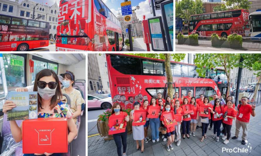 Chilepork destacó en bus “la Roja en Shanghai”, innovadora iniciativa liderada por ProChile