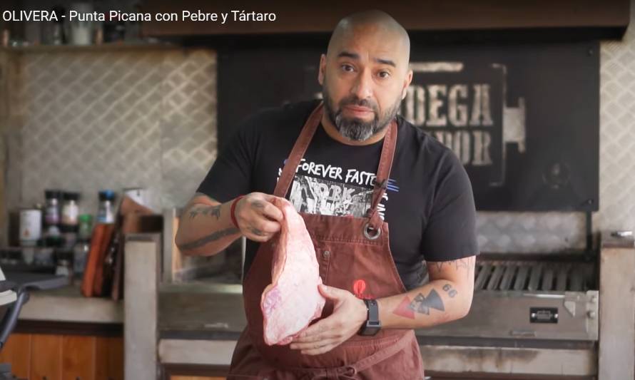 Tomás Olivera sorprende con una punta picana con pebre y tártaro 